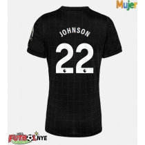 Camiseta Tottenham Hotspur Brennan Johnson #22 Visitante Equipación para mujer 2025-26 manga corta